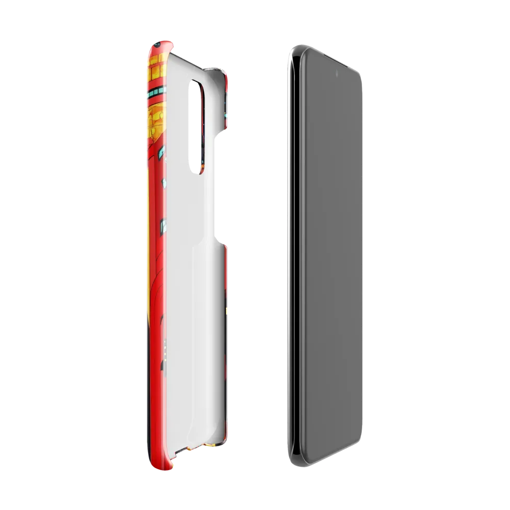 Neon Dreams: A Cyberpunk Cityscape | Phone Case |  S20 | Snap Case | Glossy