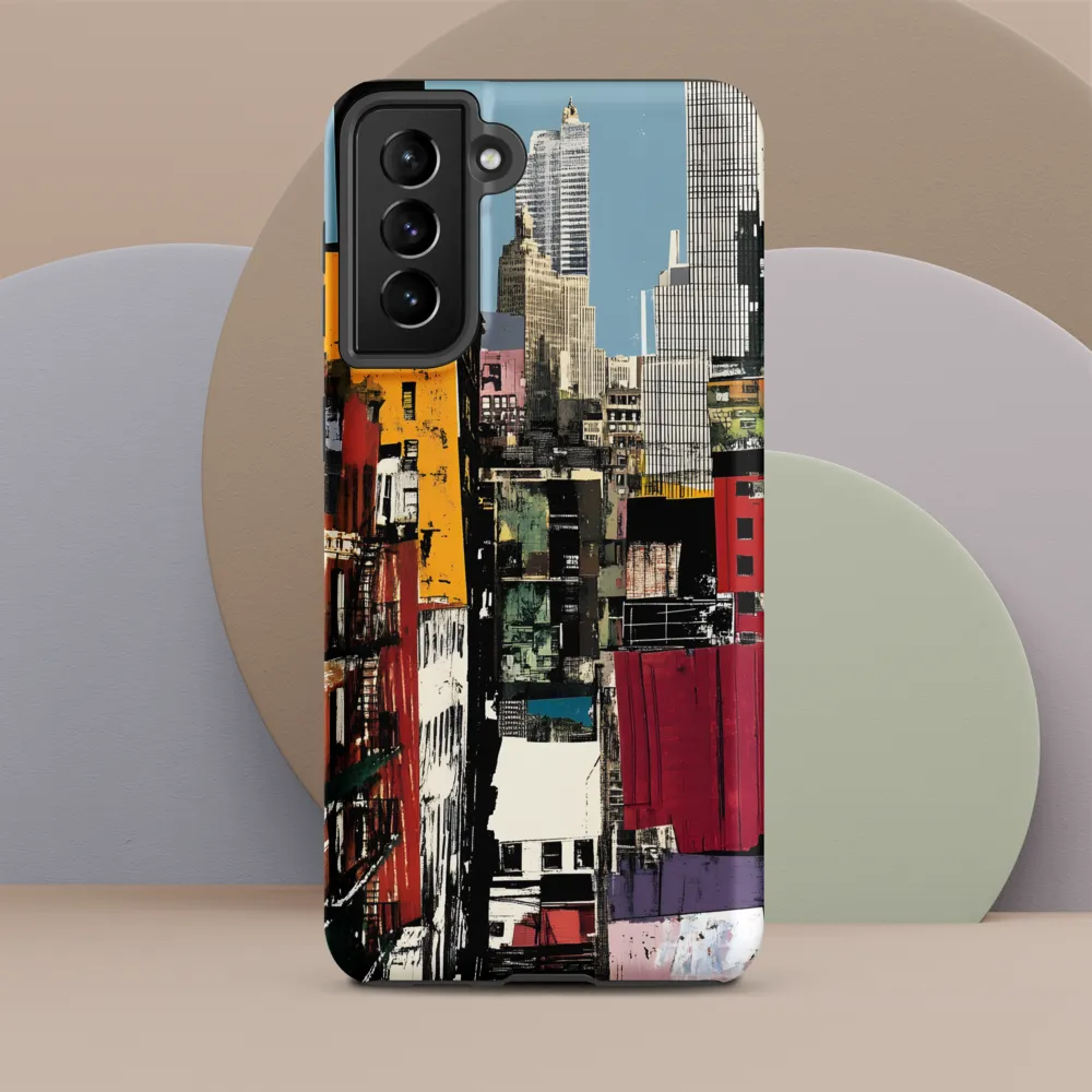Urban Collage: A Vivid Cityscape | Phone Case |  S21 Plus | Tough Case | Matte