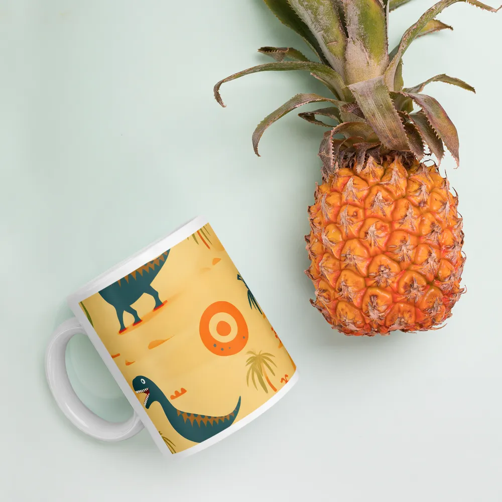 Dinosauria Delight: A Colorful Prehistoric Adventure | Mugs | Multiple Sizes & Colors