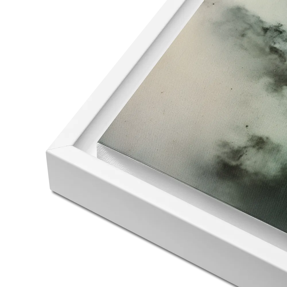 Clouded Thoughts | Canvas with White Frame | 16″×16″