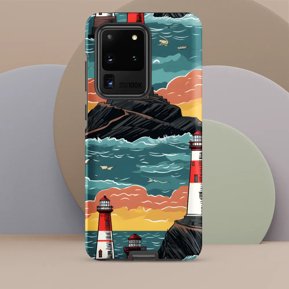 Lighthouses in a Whimsical Ocean
