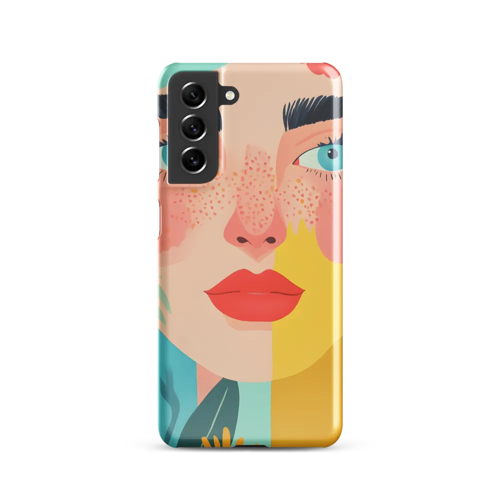 Floral Serenity: A Modern Portrait