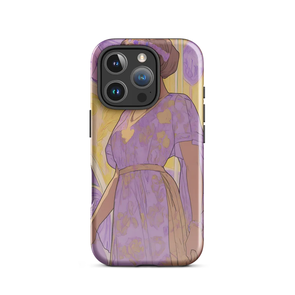 Elegance in Floral Harmony | Phone Case |  16 Pro | Tough Case | Glossy