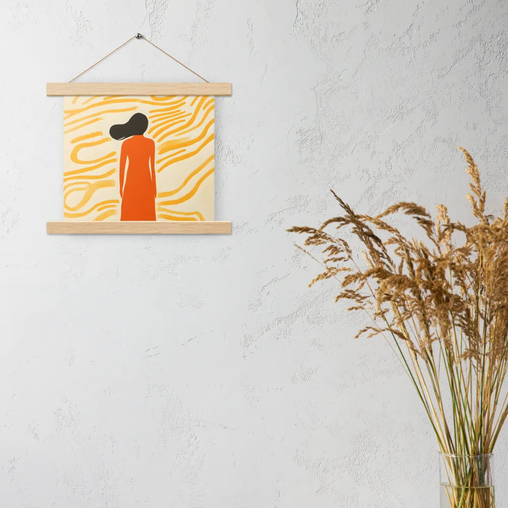 Connection to Serenity | Poster With Oak Wood Hanger | 10″×10″