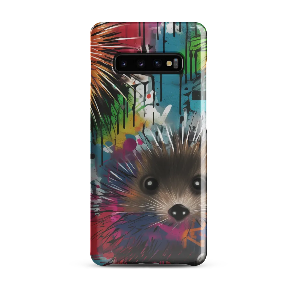 Whimsical Hedgehogs in a Kaleidoscopic Wonderland | Phone Case |  S10 Plus | Snap Case | Glossy