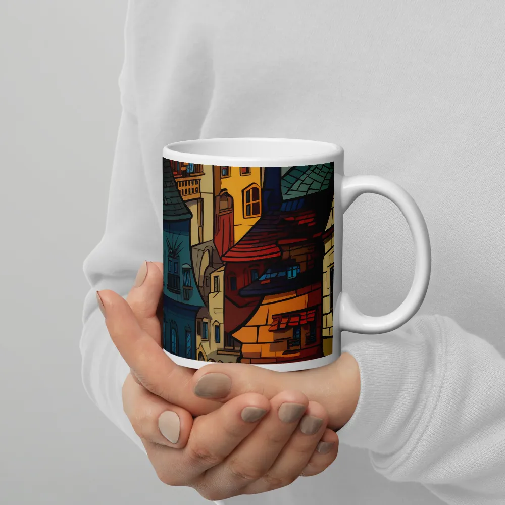 Whimsical Urban Mosaic | Mugs | Multiple Sizes & Colors