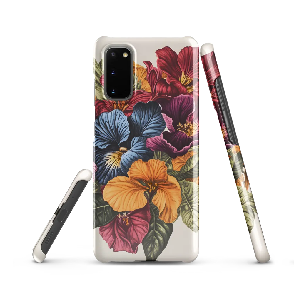 Floral Symphony in Color | Phone Case |  S20 | Snap Case | Glossy