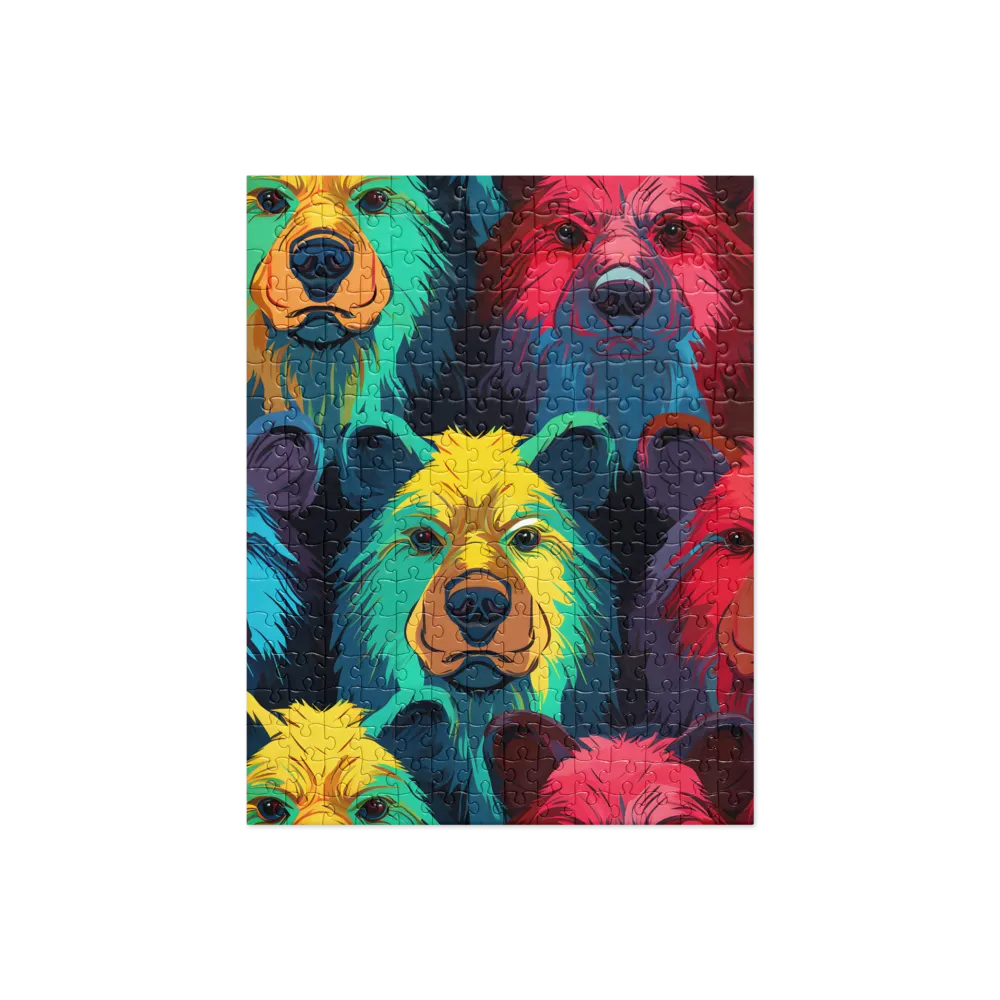 The Colorful Essence of Bears | Jigsaw Puzzle | 252 pieces