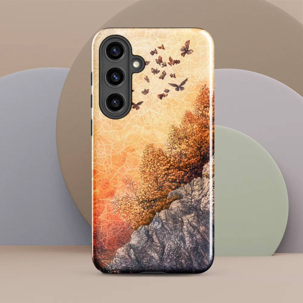 Fluttering Dreams of Serenity | Phone Case |  S24 Plus | Tough Case | Glossy