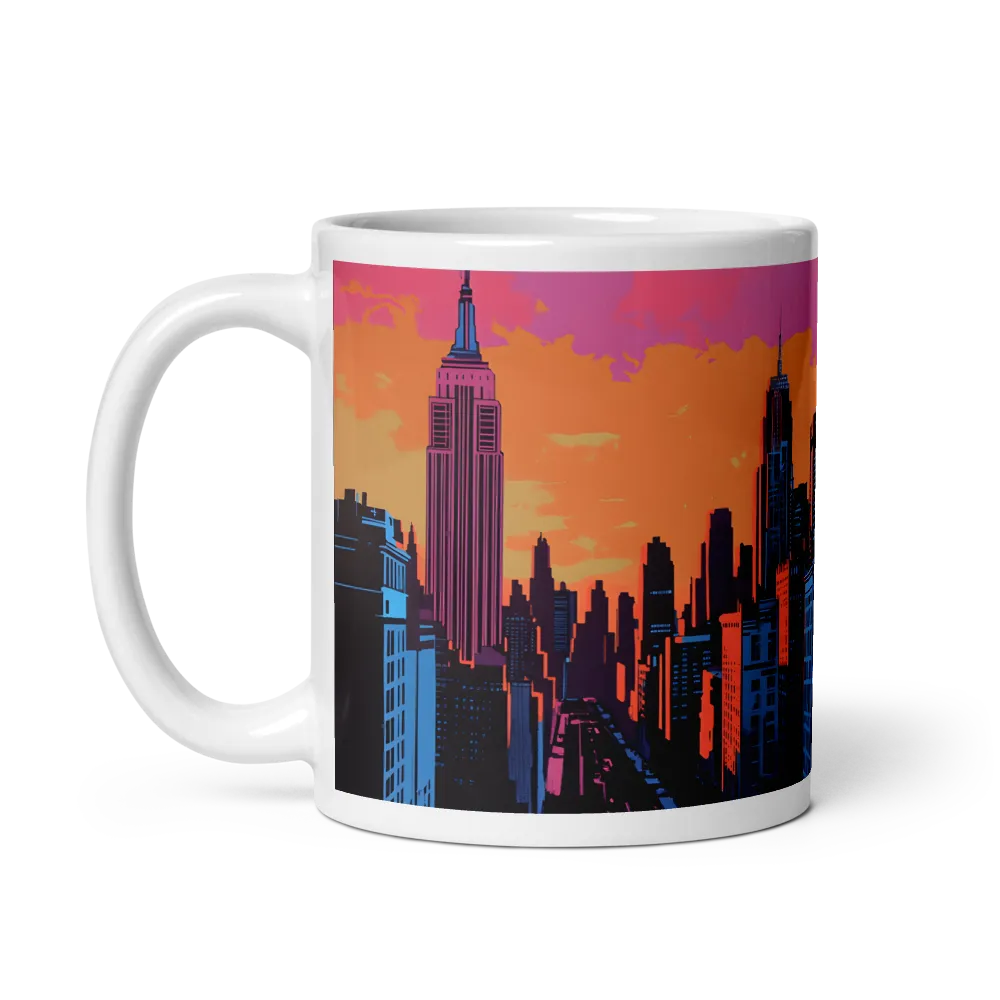 Sunset Over Skyscrapers | Mugs | Multiple Sizes & Colors