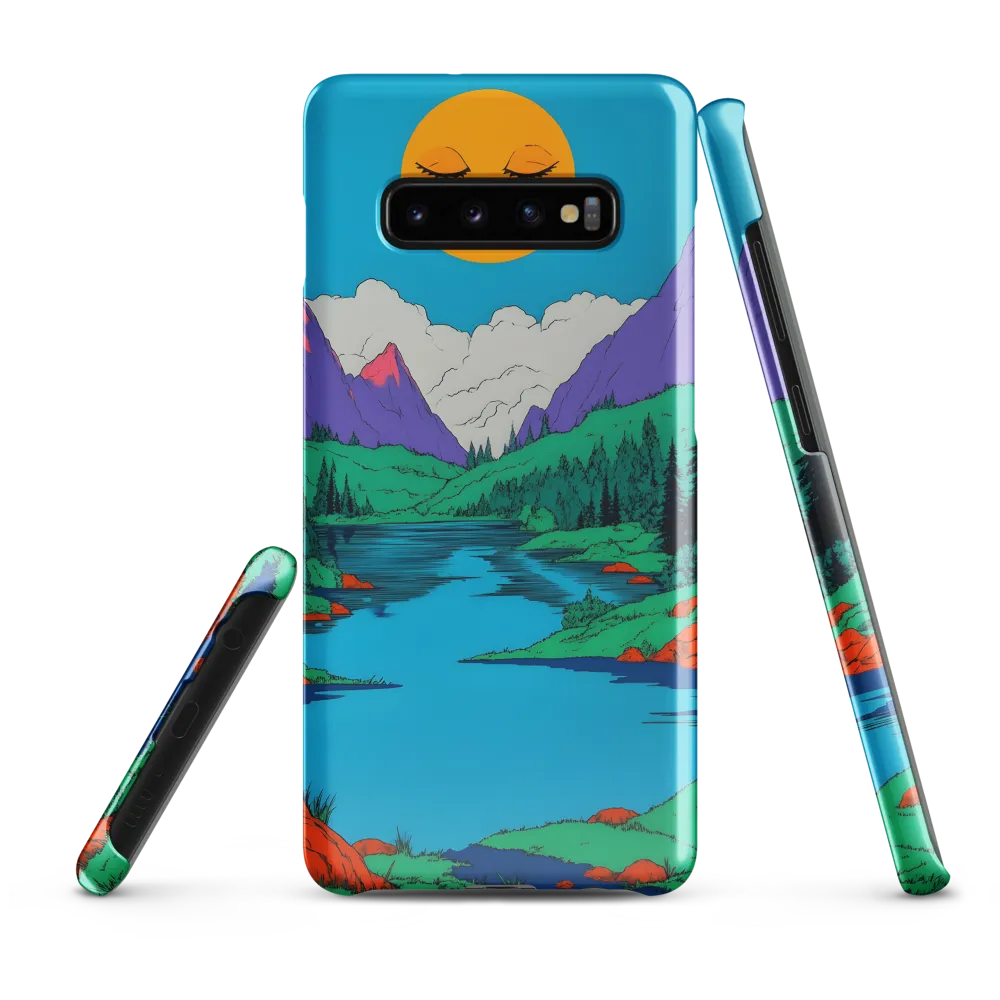 Whimsical Serenity in Vibrant Colors | Phone Case |  S10 Plus | Snap Case | Glossy