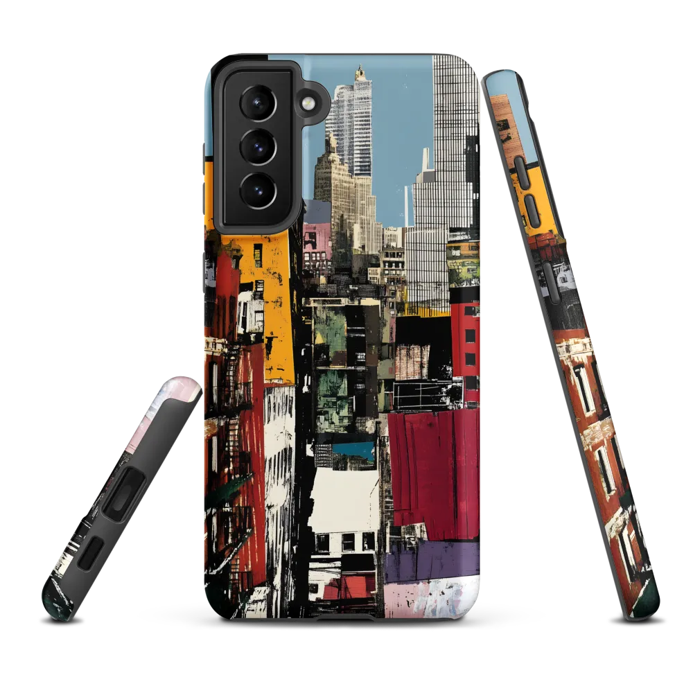 Urban Collage: A Vivid Cityscape | Phone Case |  S21 Plus | Tough Case | Matte