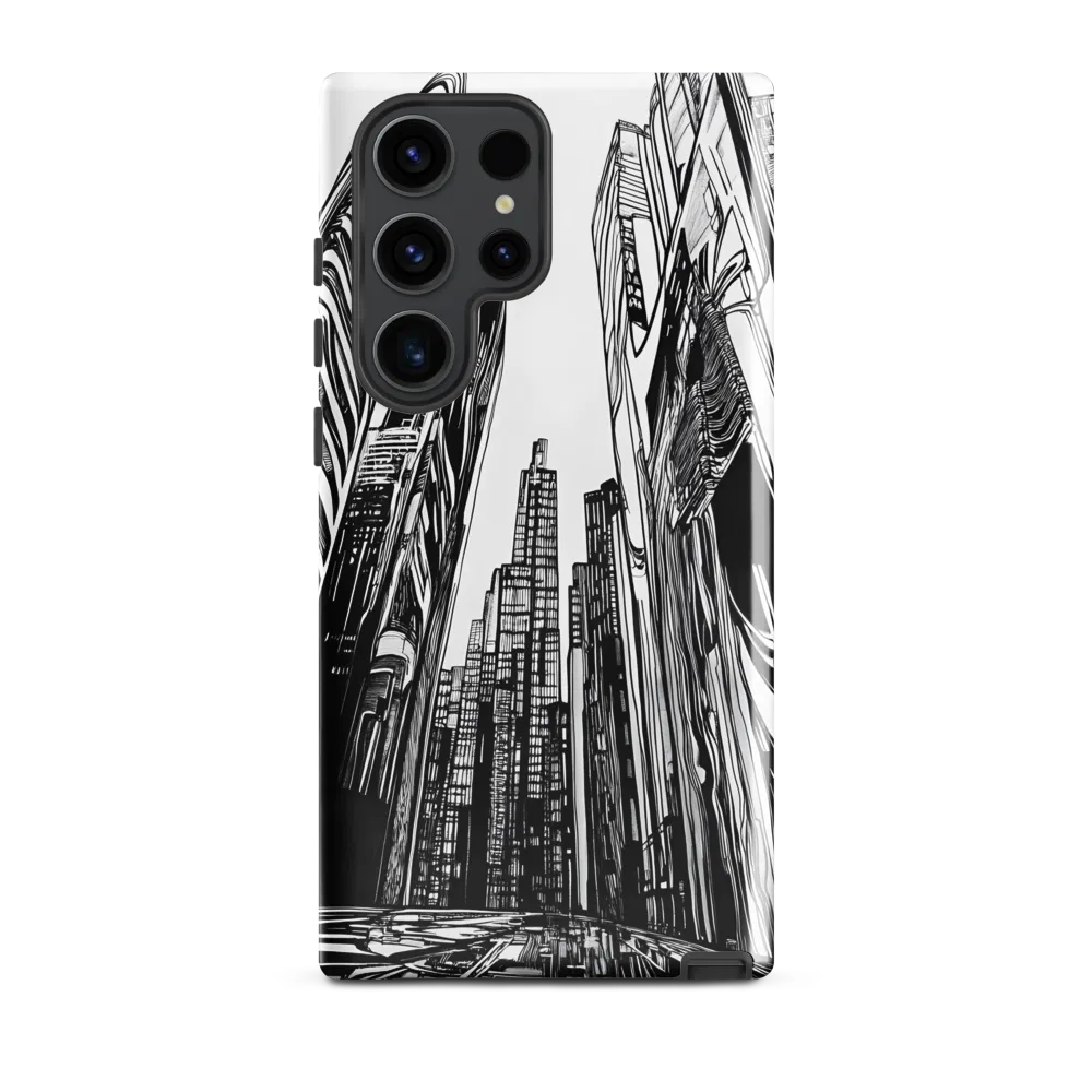 Urban Echoes: A Line Art Journey