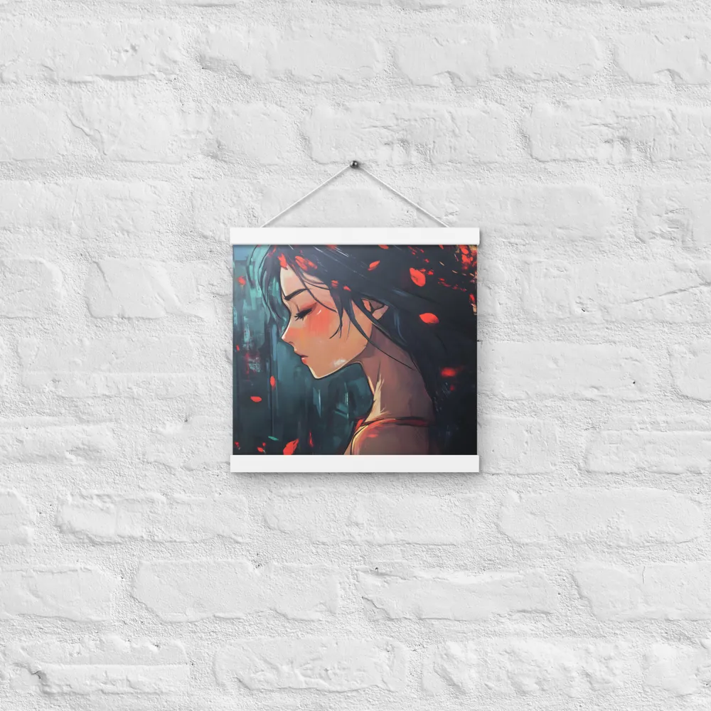 Whispers of Melancholy | Poster With White Wood Hanger | 12″×12″
