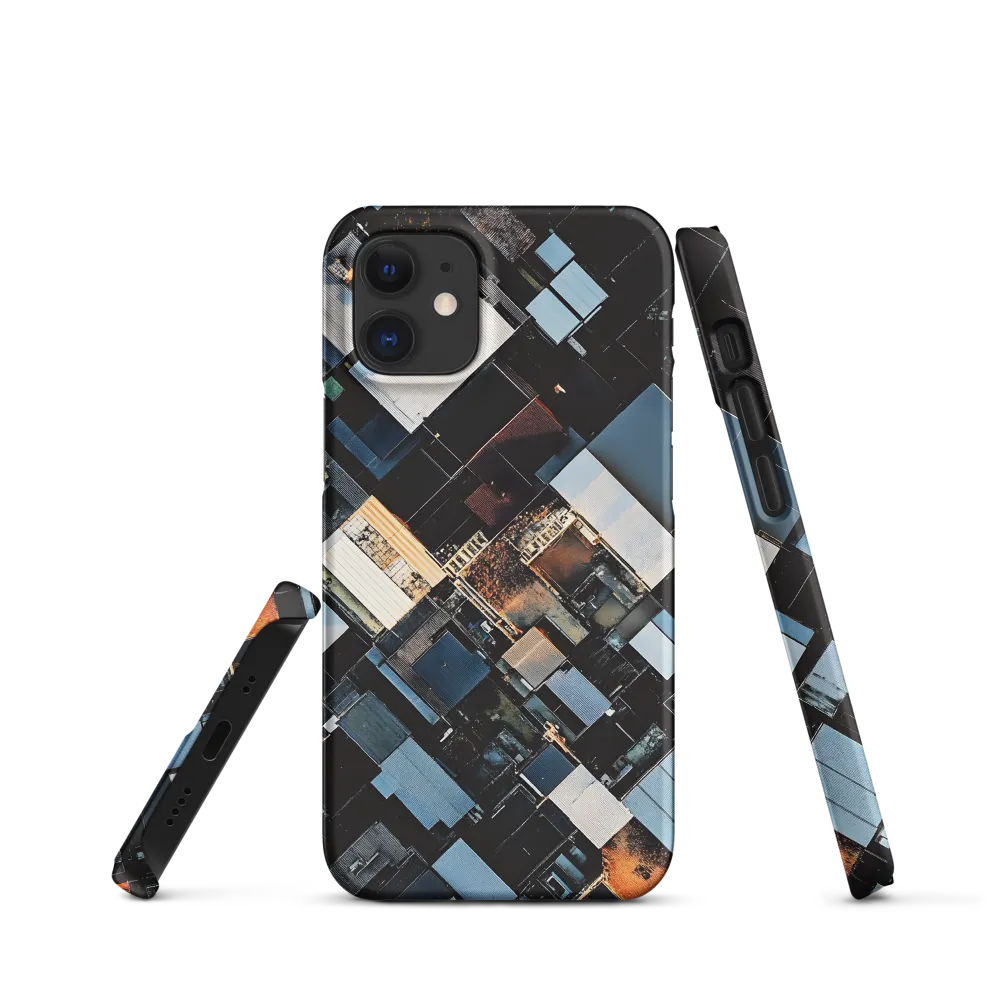 Urban Mosaic from Above | Phone Case |  12 Mini | Snap Case | Matte