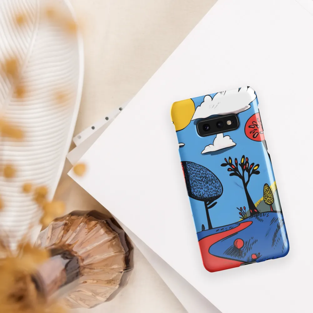 Whimsical Pathways Through a Colorful Landscape