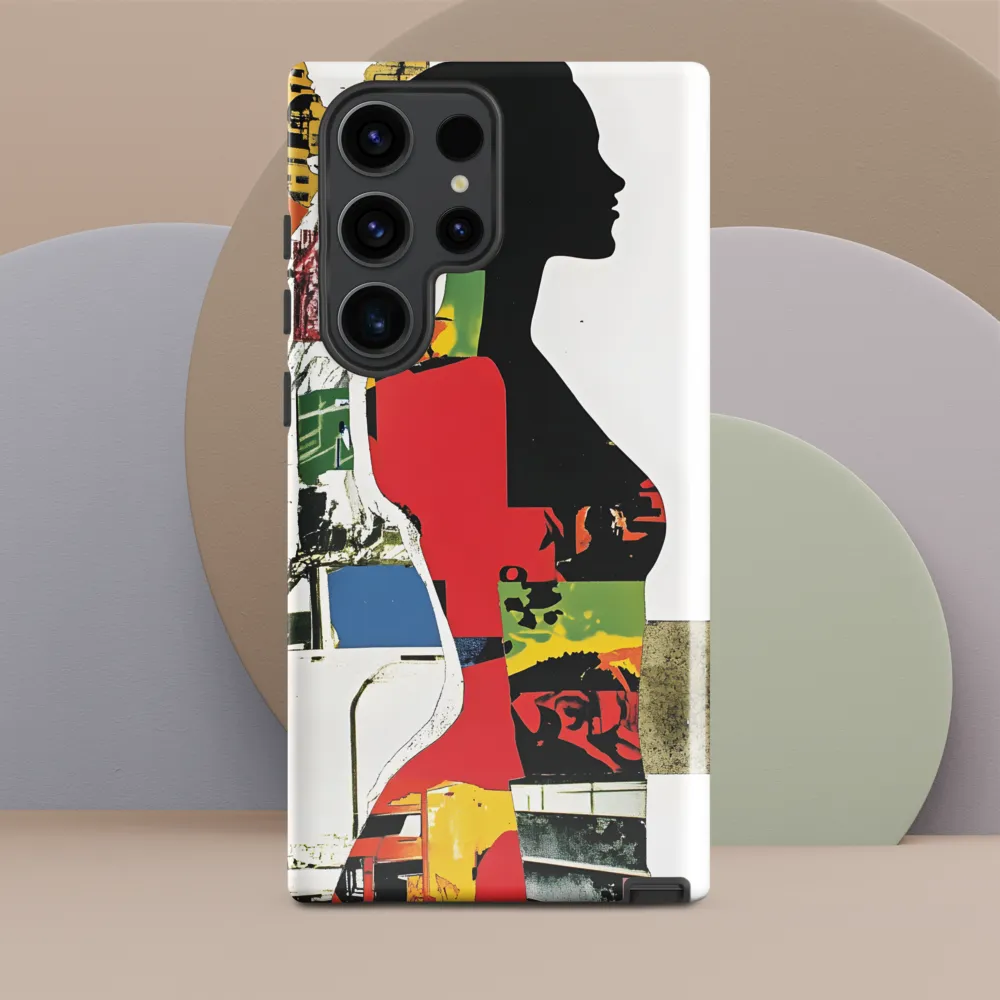 Collage of Colors: A Silhouette's Story