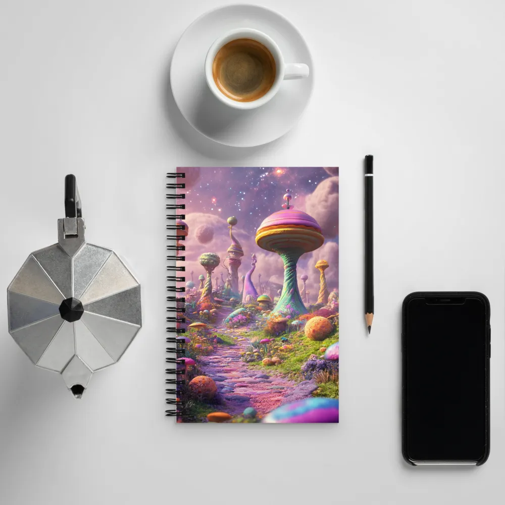 Whimsical Worlds: A Journey Through Fantasy | Spiral Notebook