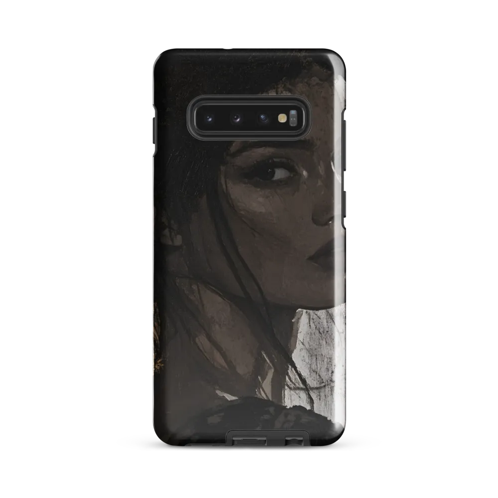 Mysterious Gaze | Phone Case |  S10 Plus | Tough Case | Glossy