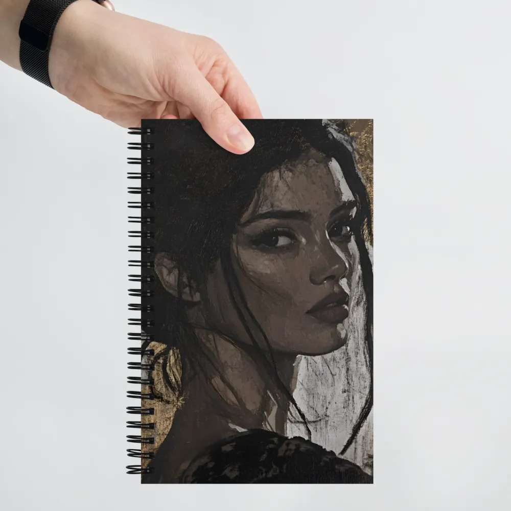 Mysterious Gaze | Spiral Notebook