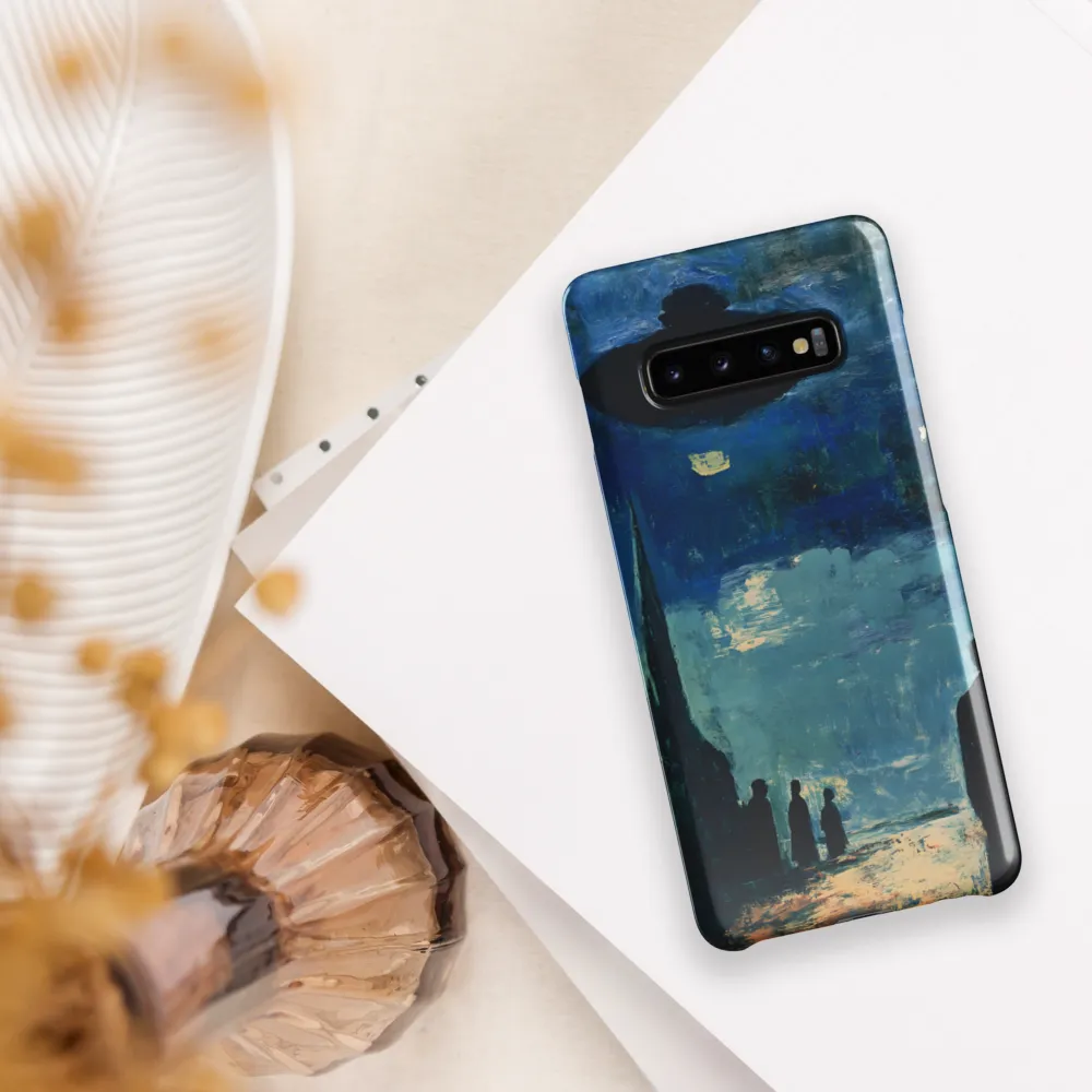 Enigmatic Encounter: A Surrealist UFO Landscape | Phone Case |  S10 Plus | Snap Case | Glossy