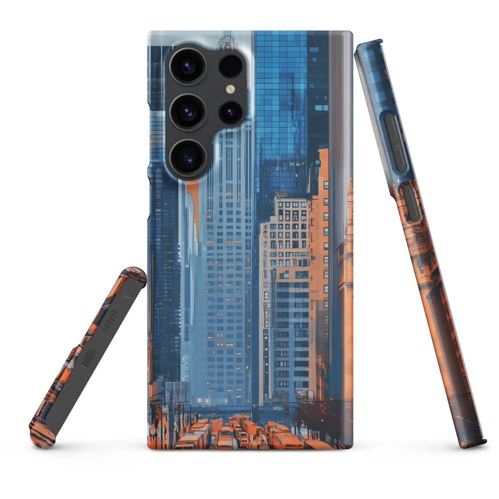Urban Symphony in Blue and Orange