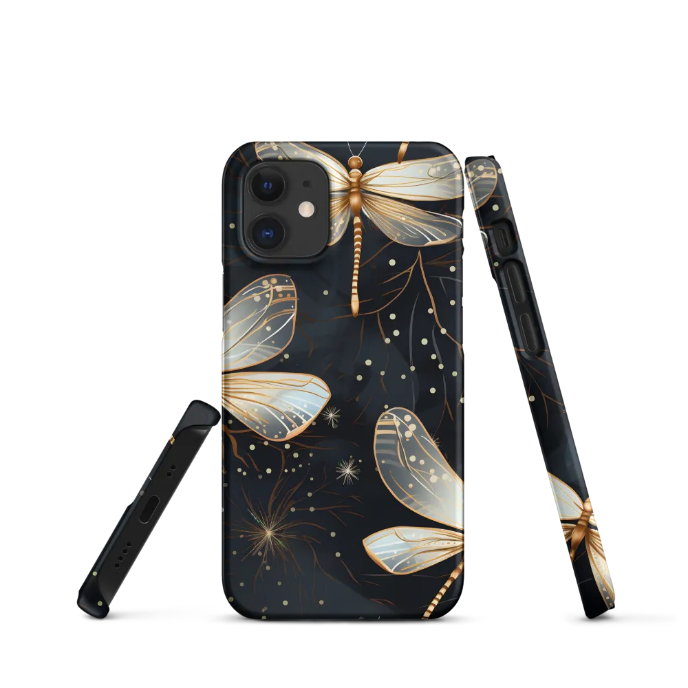 Ethereal Dance: Dragonflies in a Midnight Garden
