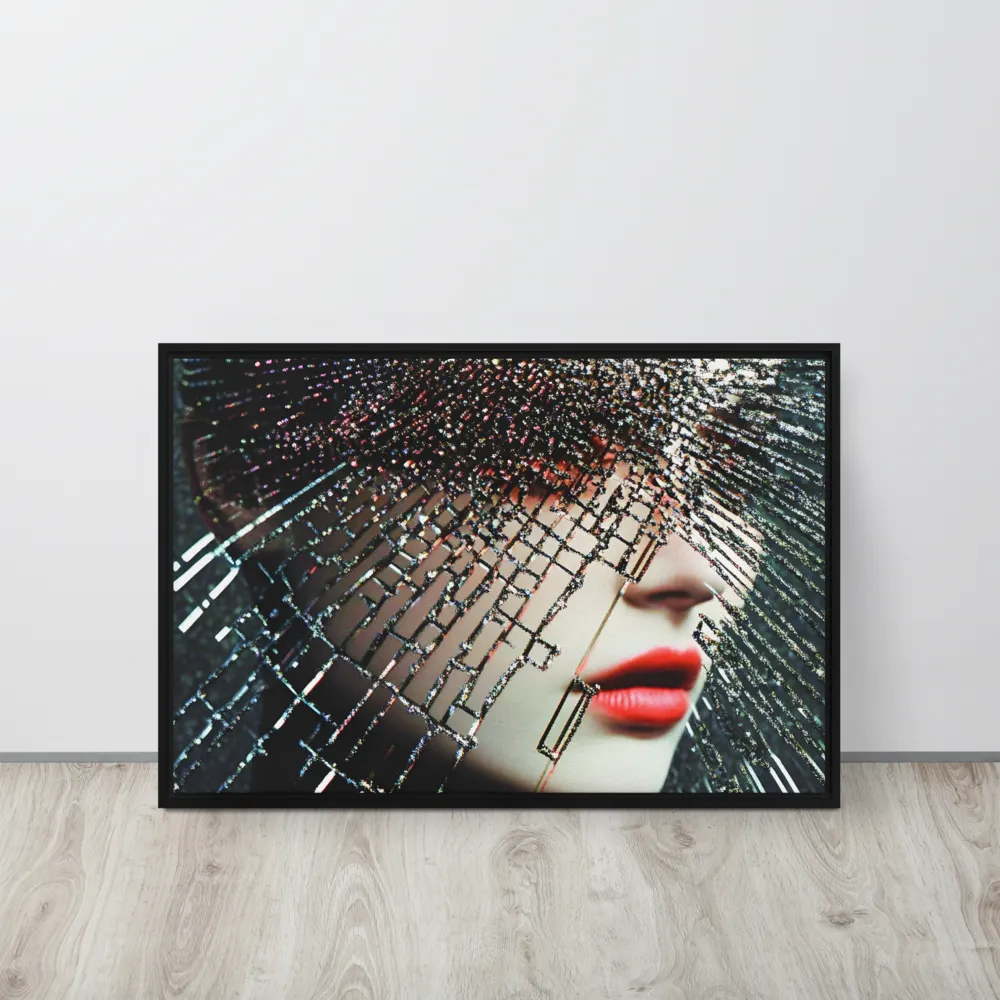 Fractured Identity | Canvas with Black Frame | 20″×30″