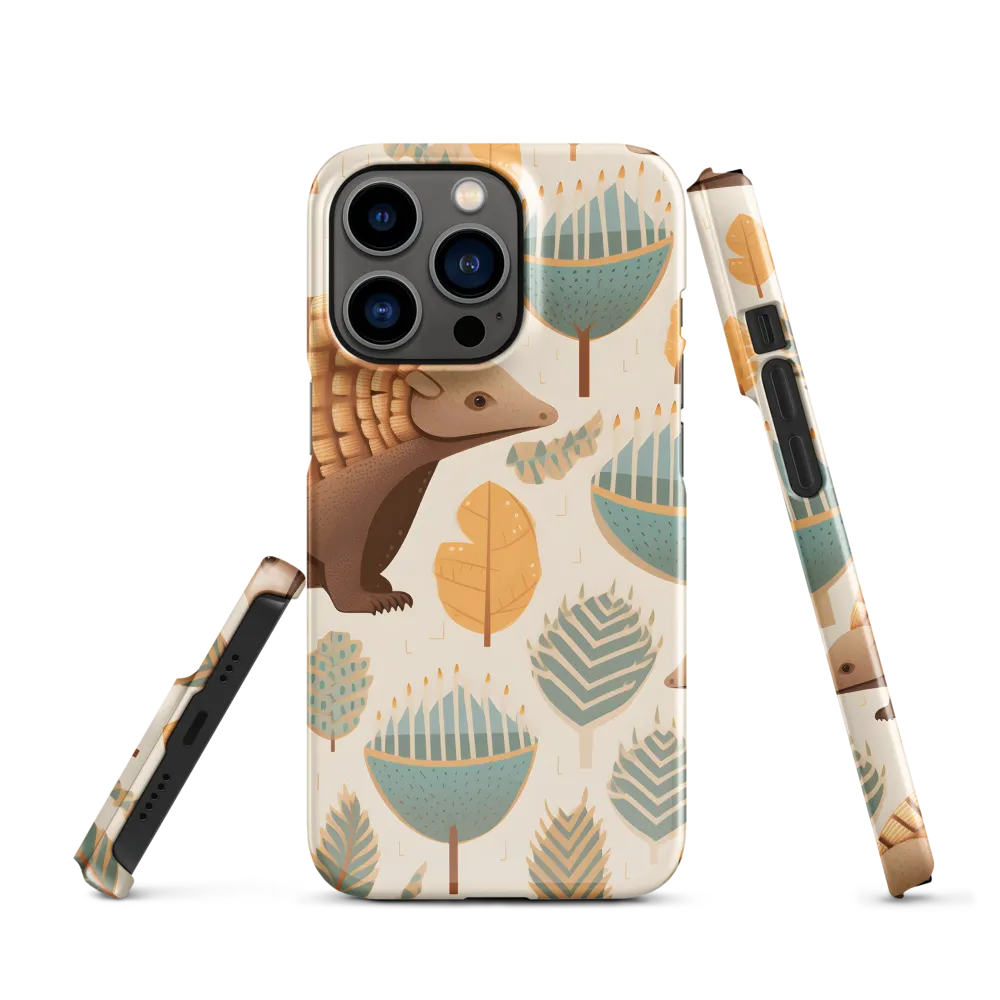 Pangolins in a Whimsical Habitat | Phone Case |  13 Pro | Snap Case | Glossy