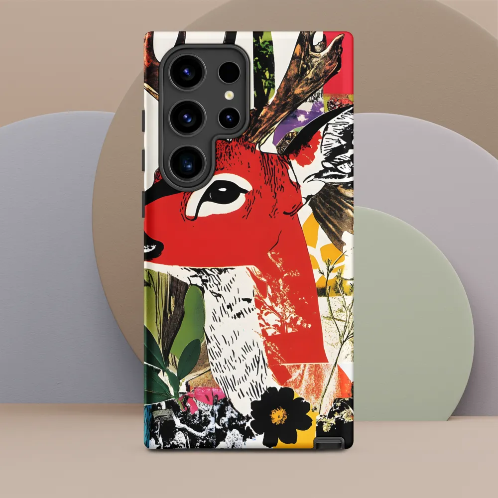 Vibrant Harmony: The Deer in Nature | Phone Case |  S24 Ultra | Tough Case | Matte