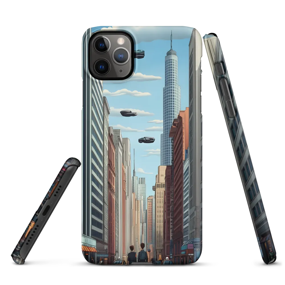 Futuristic Stroll through the Urban Skyline