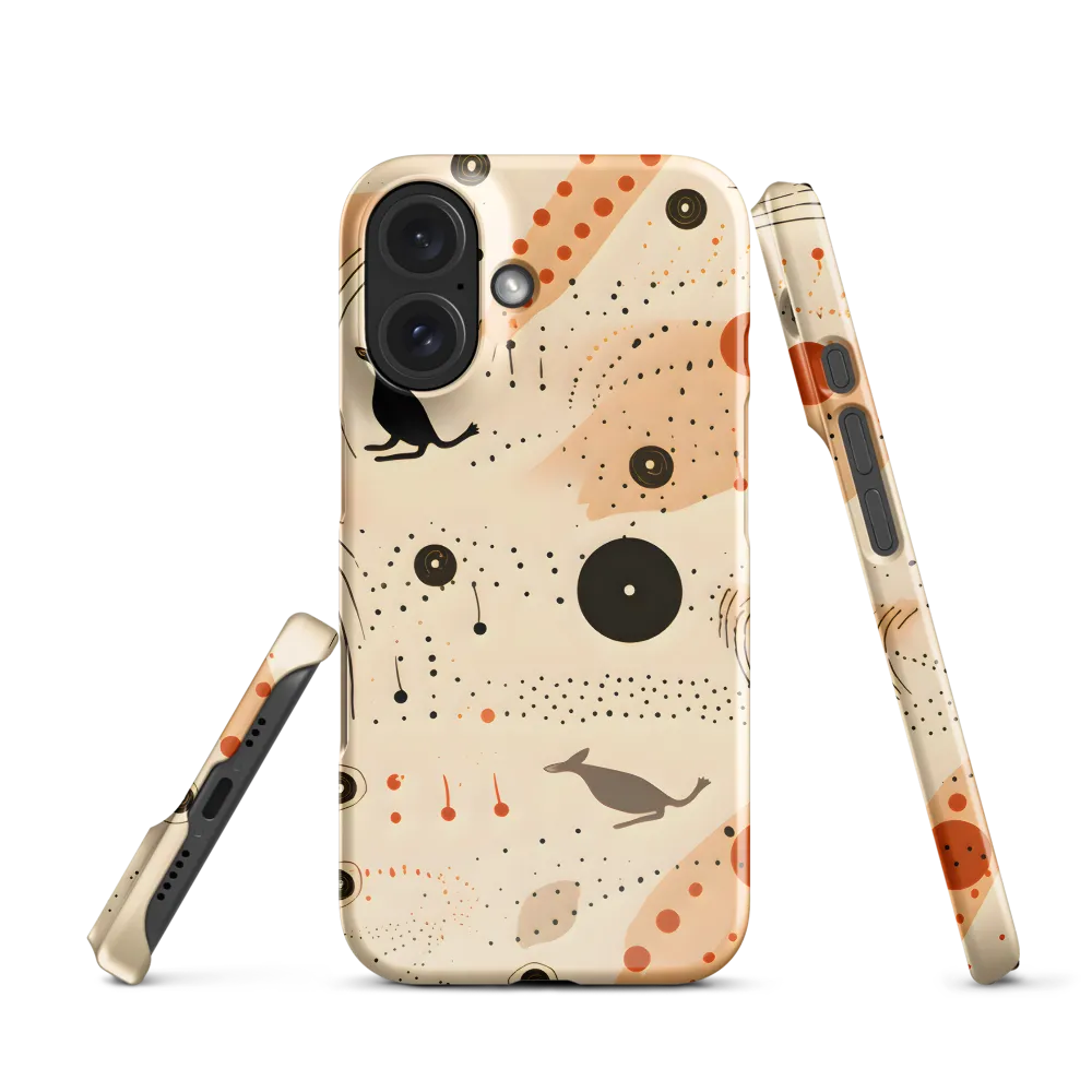 Playful Patterns in Earth Tones | Phone Case |  16 | Snap Case | Glossy