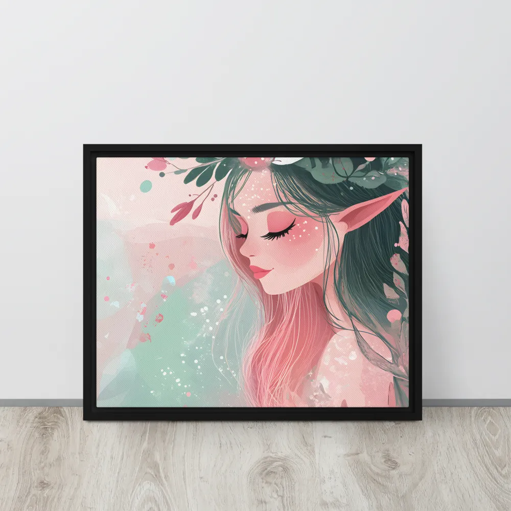 Whispers of Nature | Canvas with Black Frame | 16″×20″