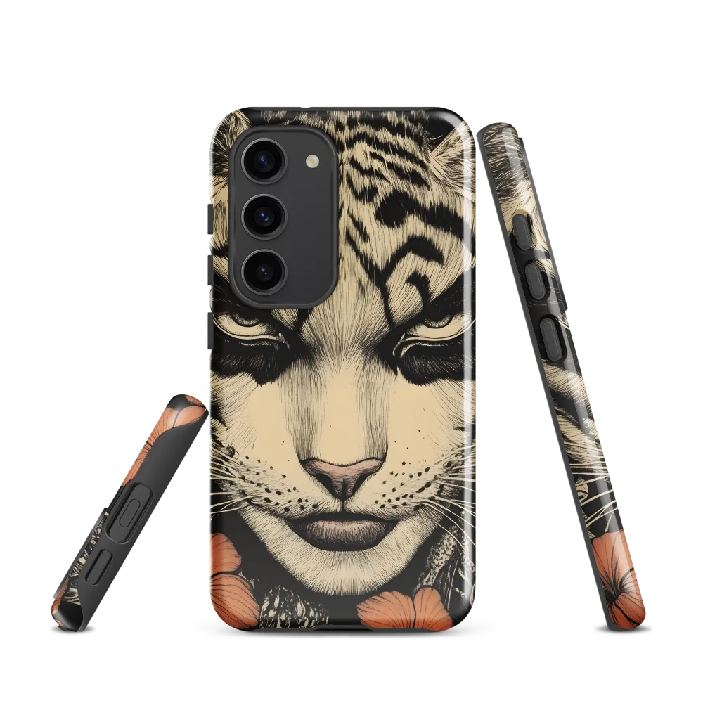 Feline Majesty: The Human-Leopard Connection | Phone Case |  S23 | Tough Case | Glossy