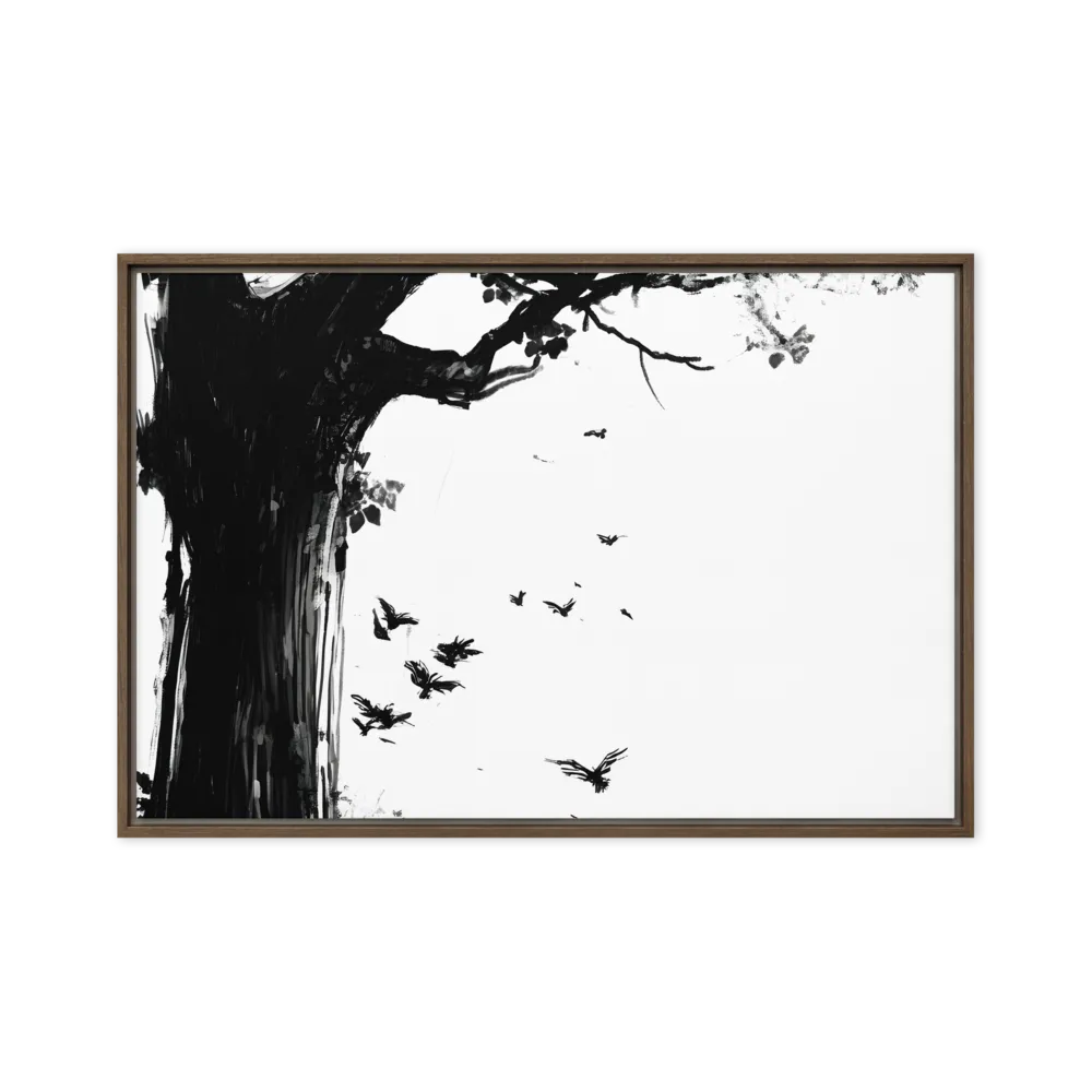 Whispers of Nature | Canvas with Brown Frame | 24″×36″