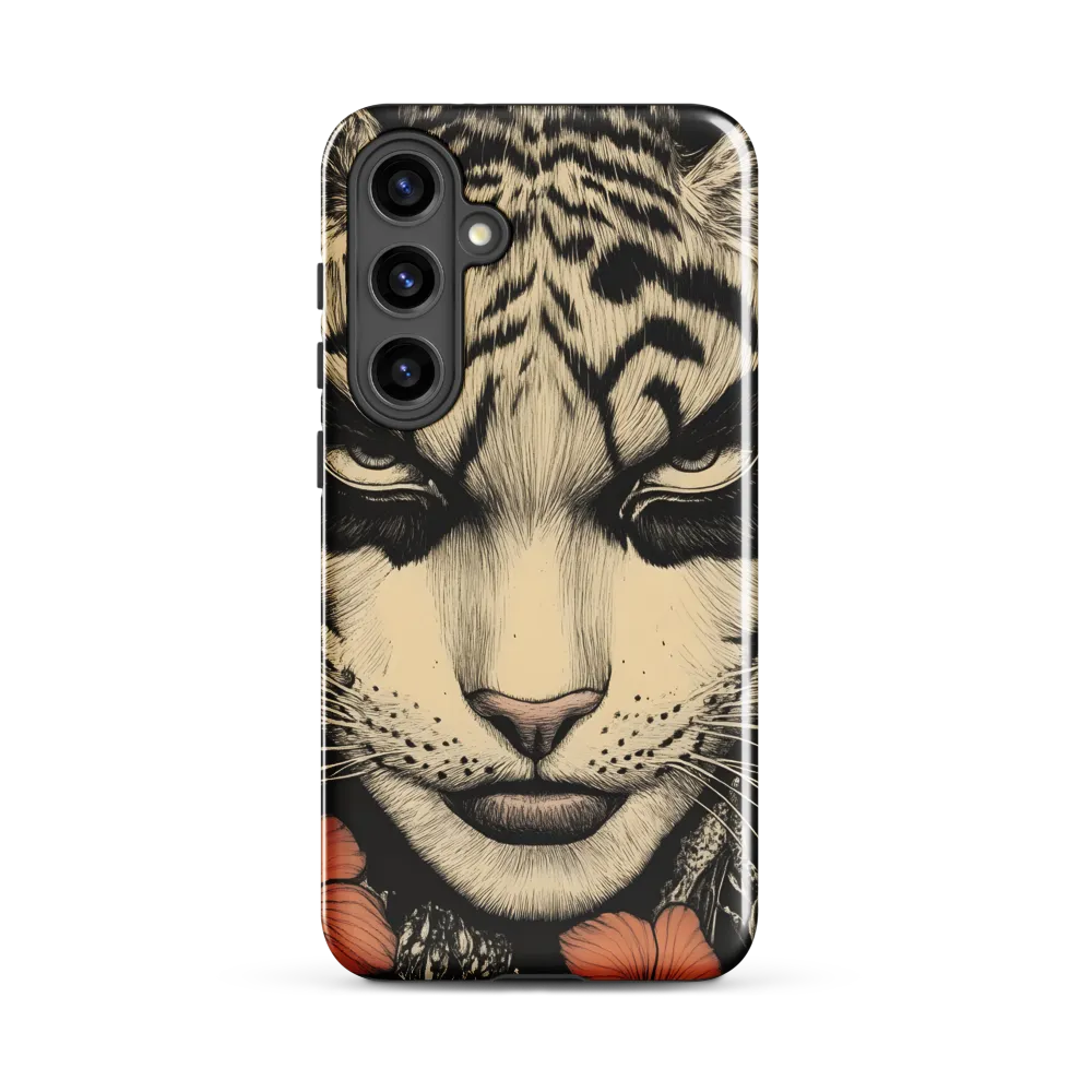 Feline Majesty: The Human-Leopard Connection | Phone Case |  S24 Plus | Tough Case | Glossy
