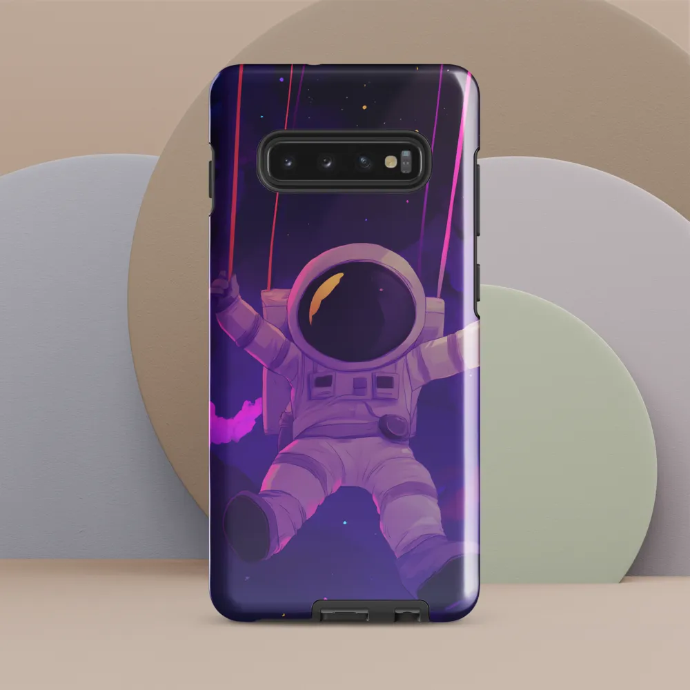 Swinging Through the Cosmos | Phone Case |  S10 Plus | Tough Case | Glossy