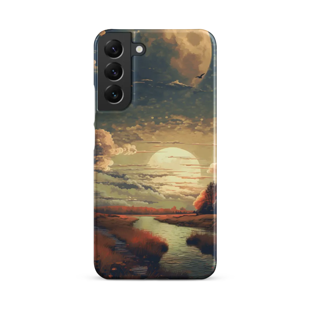 Whispers of Dusk: A Tranquil River Landscape