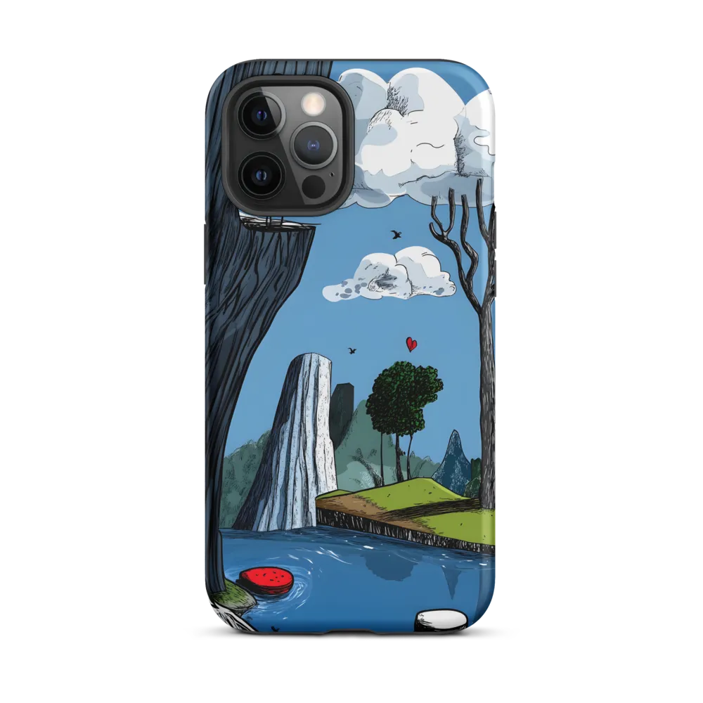 Whimsical Cliffside Reflections