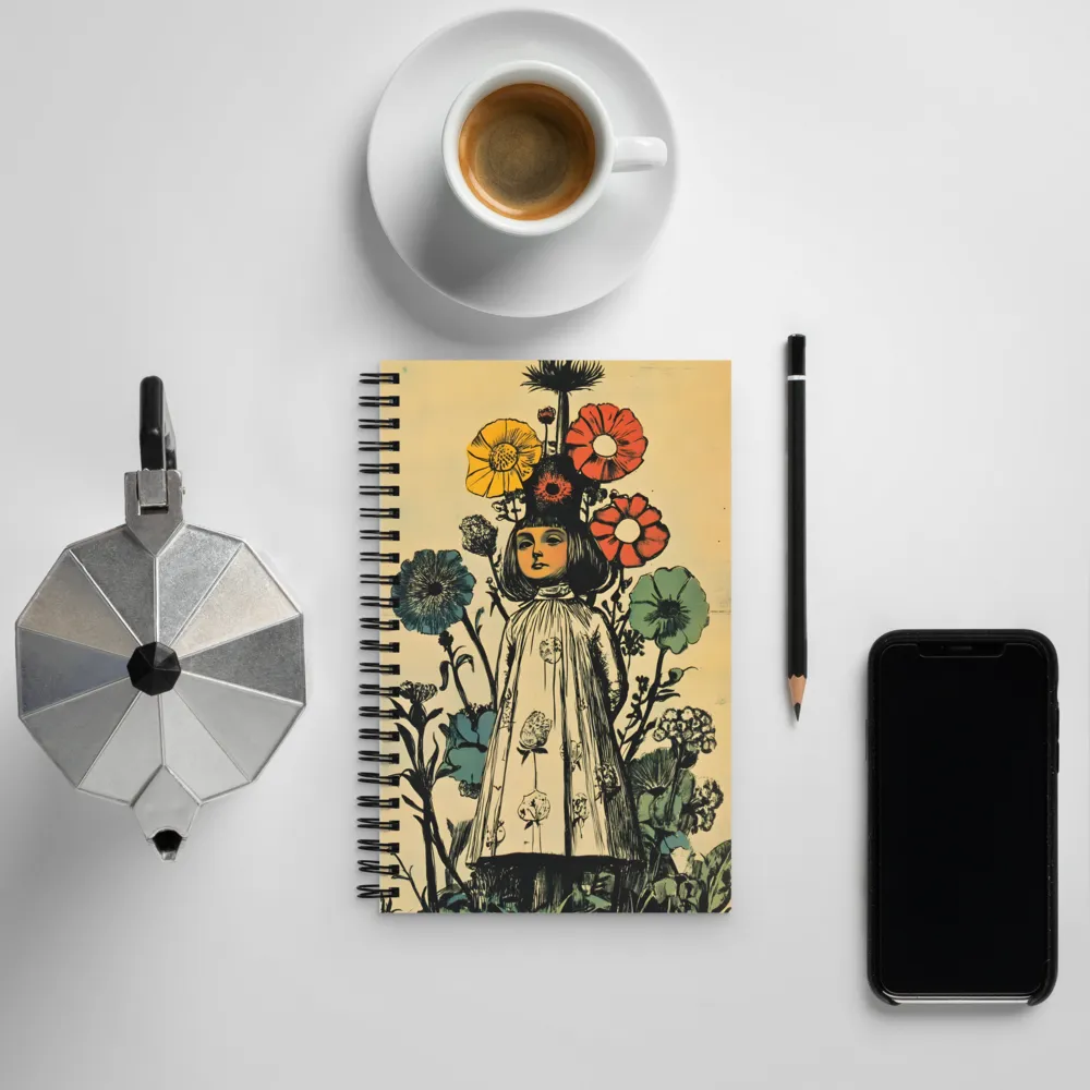 Whimsical Blooming Innocence | Spiral Notebook