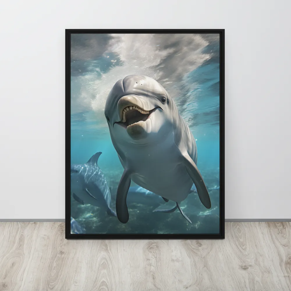 Beneath the Waves: A Dolphin's Dance
