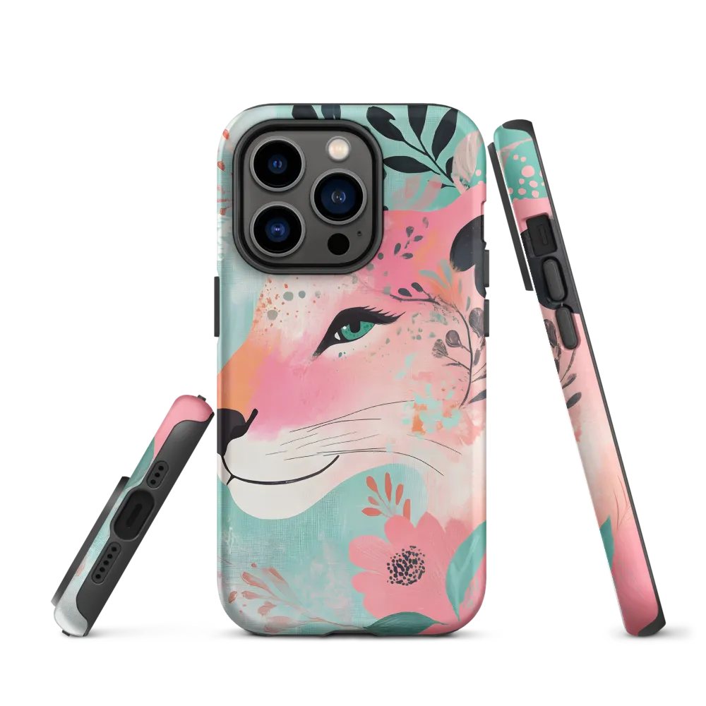 Whimsical Majesty: A Floral Lion