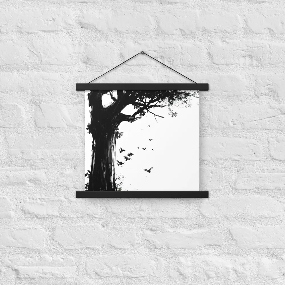 Whispers of Nature | Poster With Black Wood Hanger | 14″×14″
