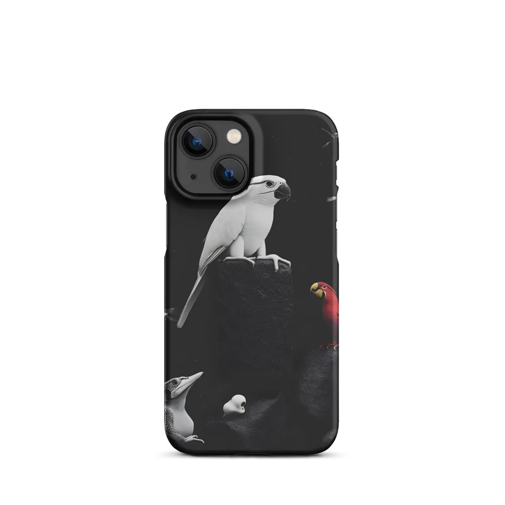 Harmony in Monochrome: A Surreal Assembly of Nature | Phone Case |  13 Mini | Snap Case | Matte
