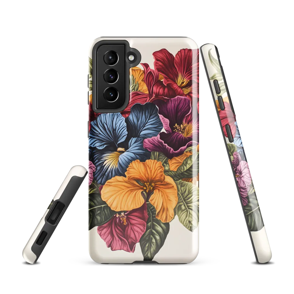 Floral Symphony in Color | Phone Case |  S21 | Tough Case | Glossy