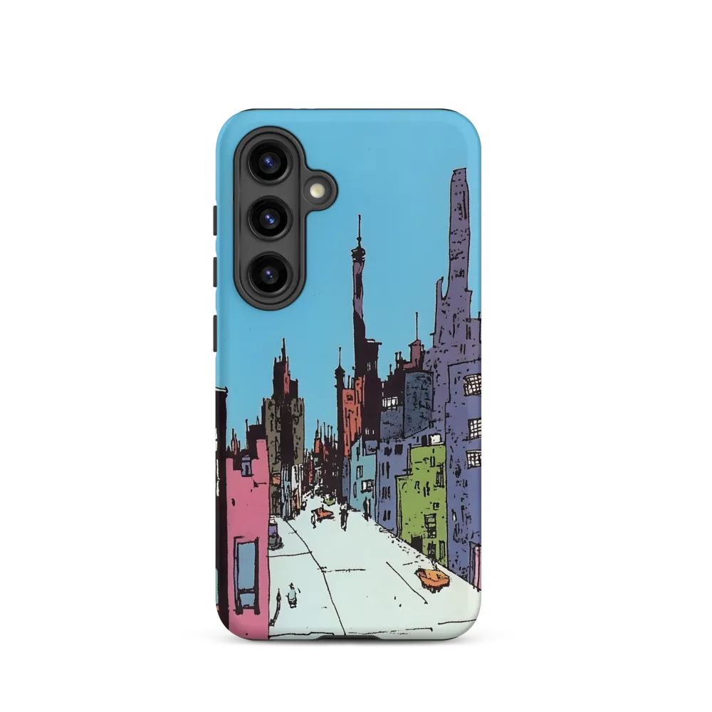 Vibrant Cityscape under the Moon