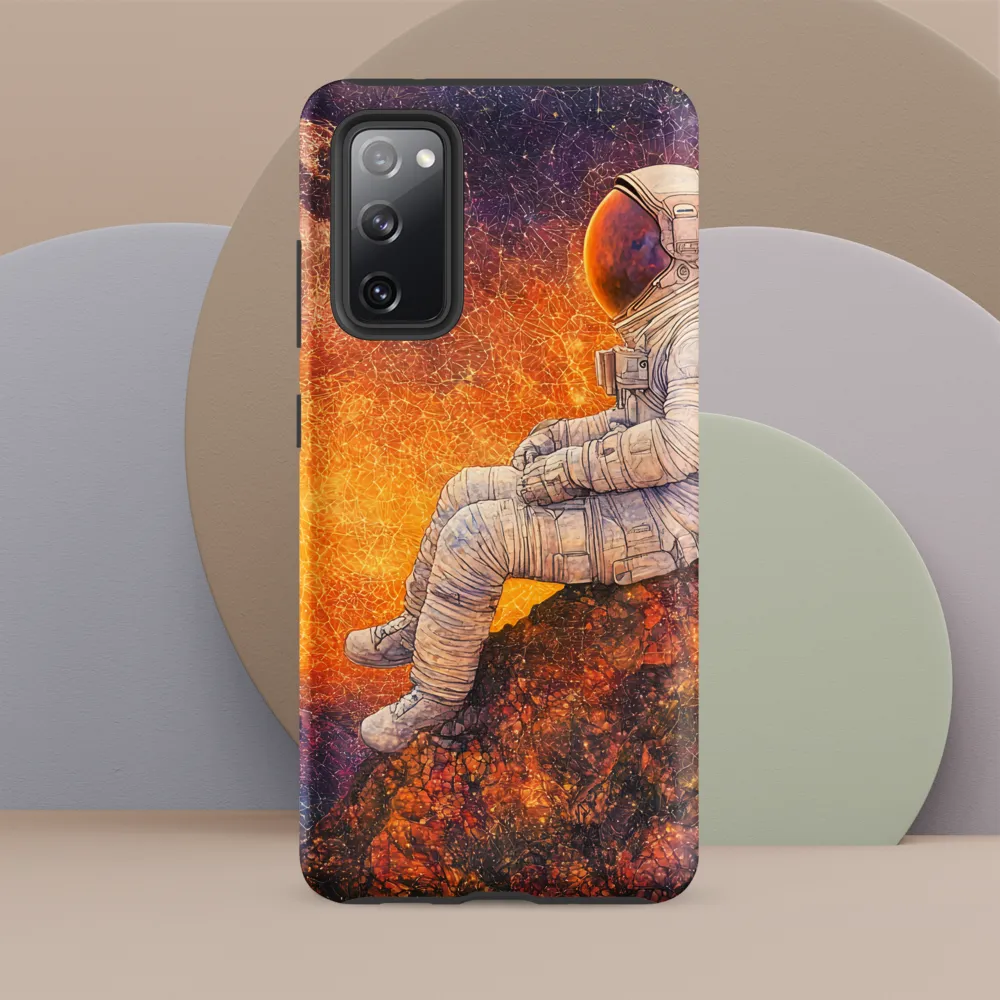 Cosmic Contemplation | Phone Case |  S20 FE | Tough Case | Matte