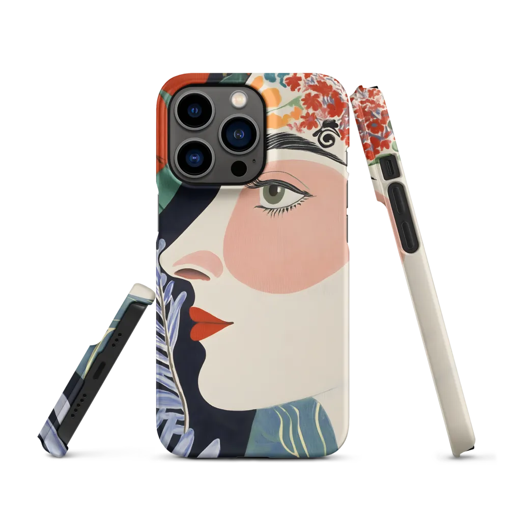 Floral Serenade: A Modern Portrait