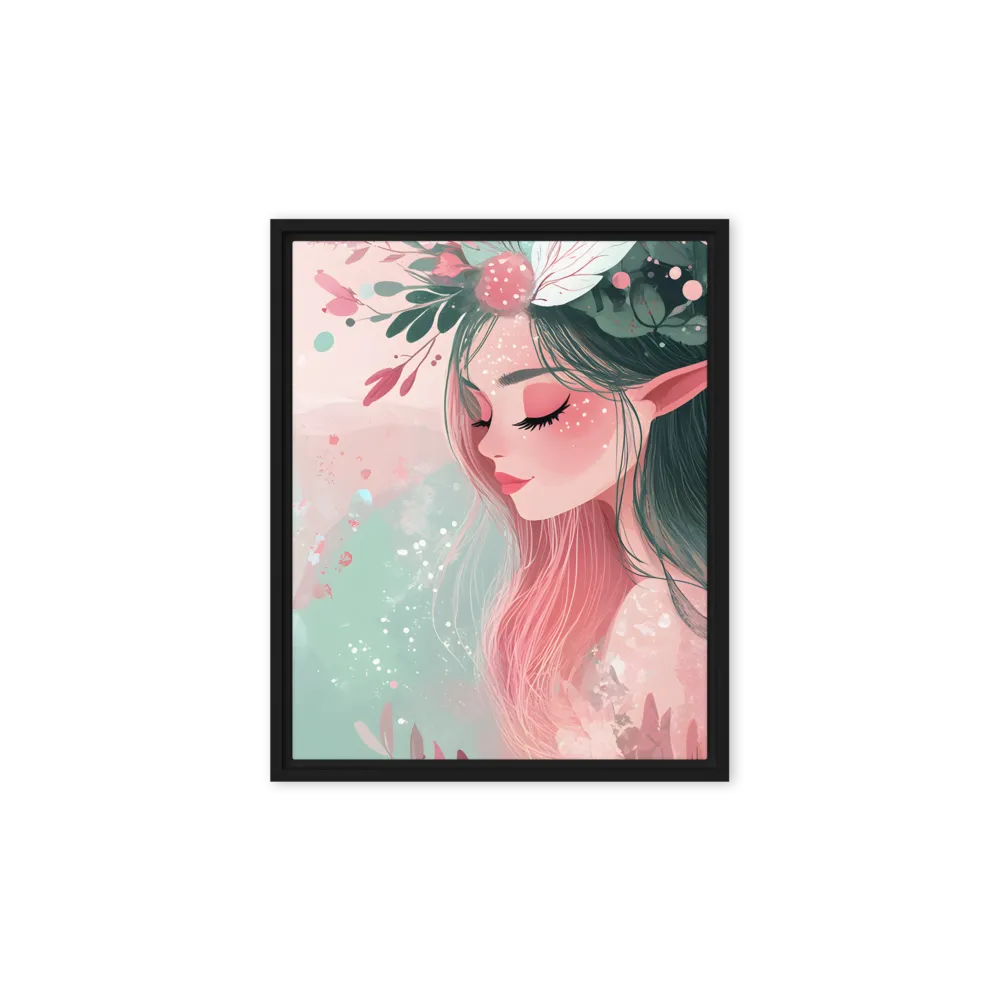 Whispers of Nature | Canvas with Black Frame | 8″×10″