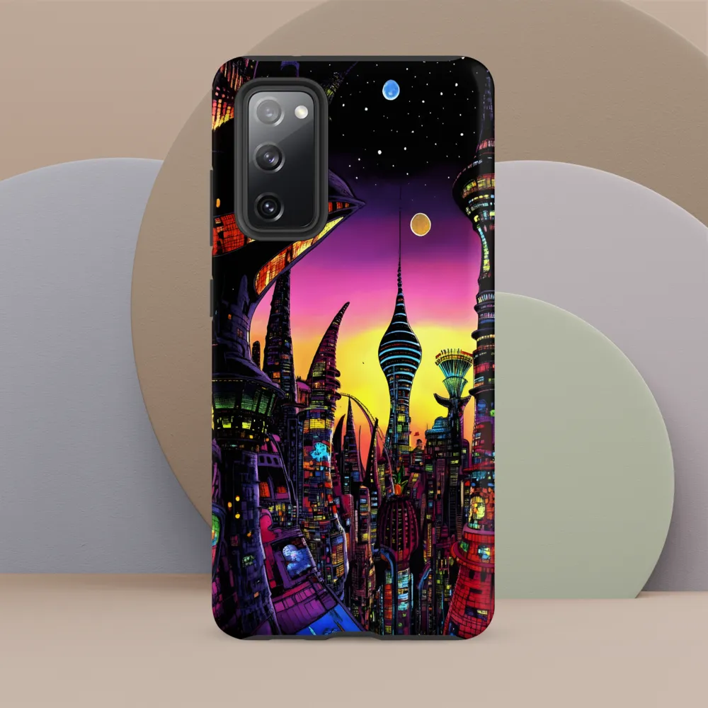 Futuristic Cityscape at Dusk